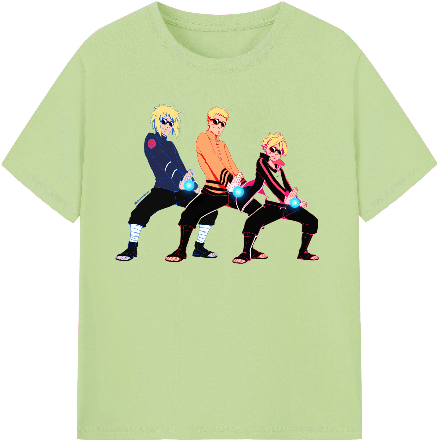 （画像用） NARUTO -ナルト- うずまき ナルト Uzumaki Naruto 綿100％半袖Tシャツ（フロントプリント）